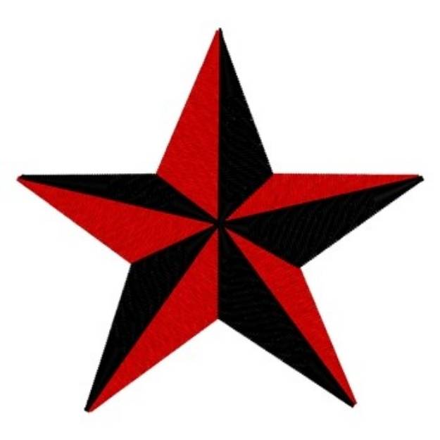 Picture of Nautical Star Machine Embroidery Design