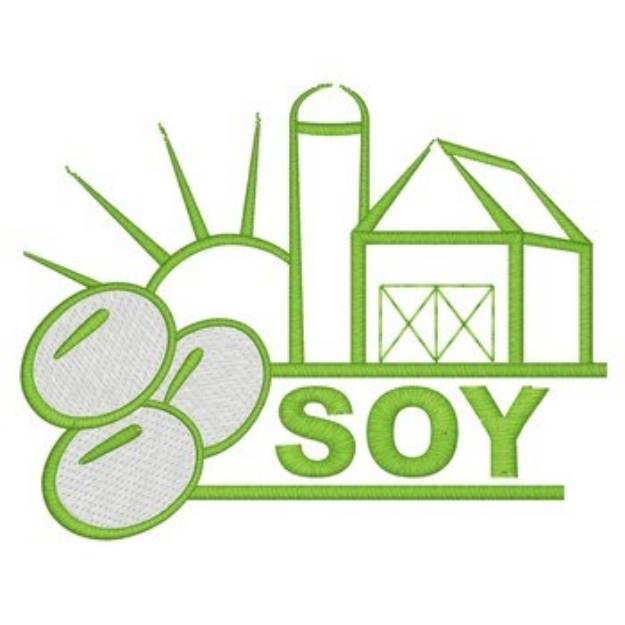 Picture of Soy Farm Machine Embroidery Design