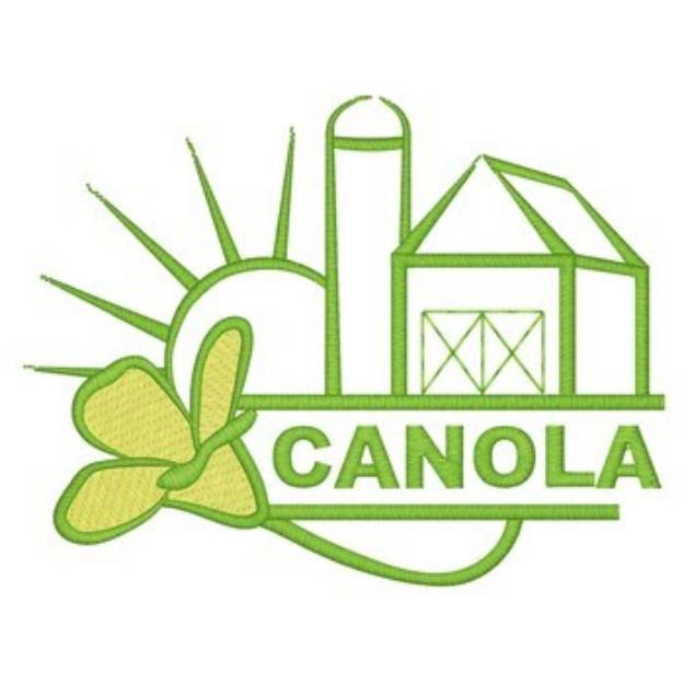 Picture of Canola Farm Machine Embroidery Design