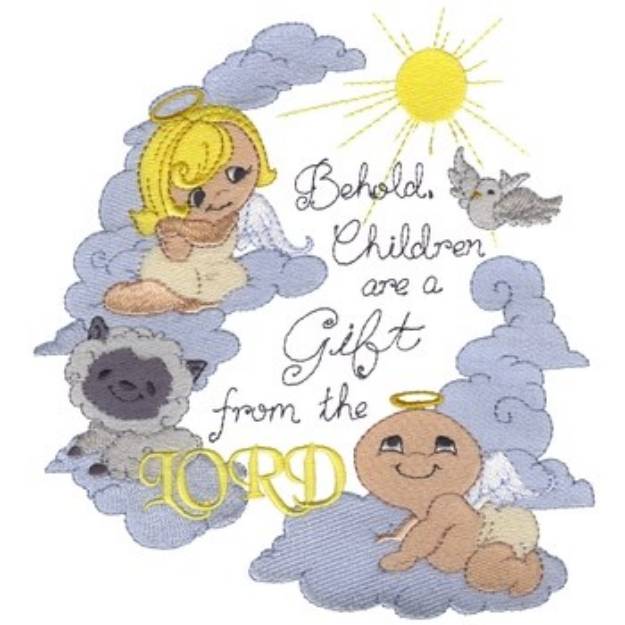 Picture of Psalm 127 3 Machine Embroidery Design