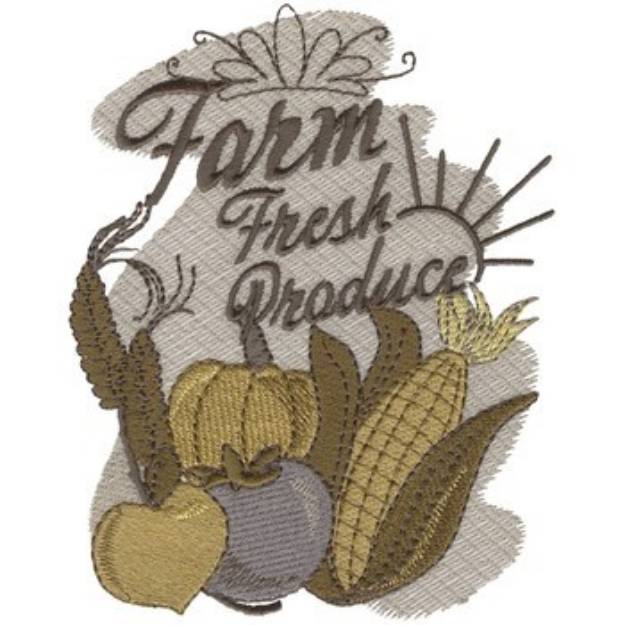 Picture of Farm Fresh Machine Embroidery Design