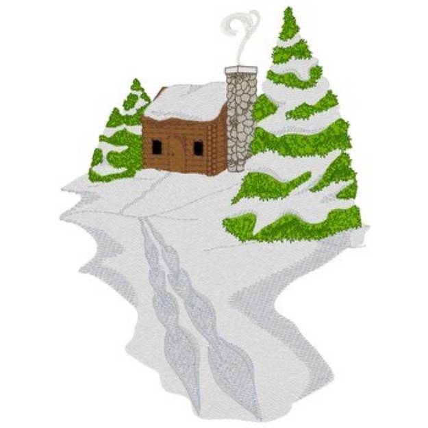 Picture of Snowshoe Tracks Machine Embroidery Design