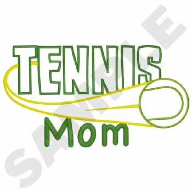 Picture of Tennis Mom Machine Embroidery Design