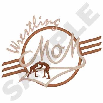 Wrestling Mom Machine Embroidery Design