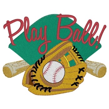 Play Ball! Machine Embroidery Design