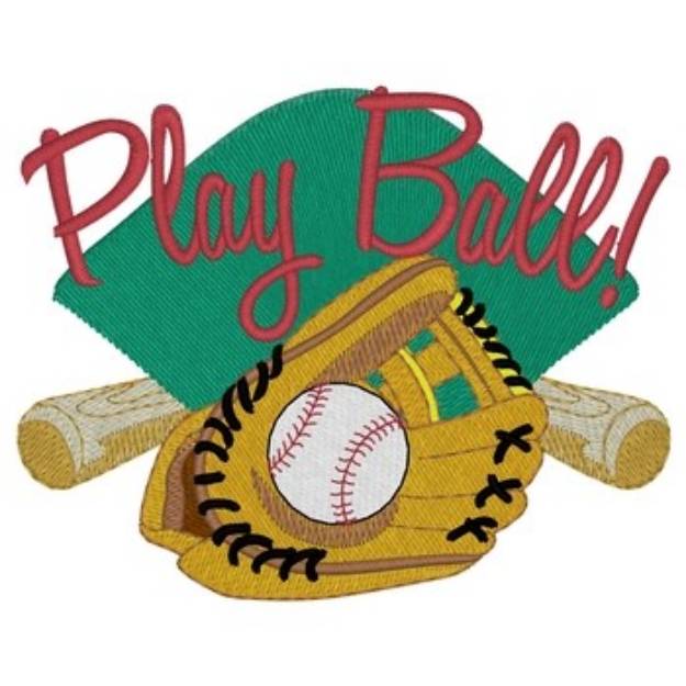 Picture of Play Ball! Machine Embroidery Design