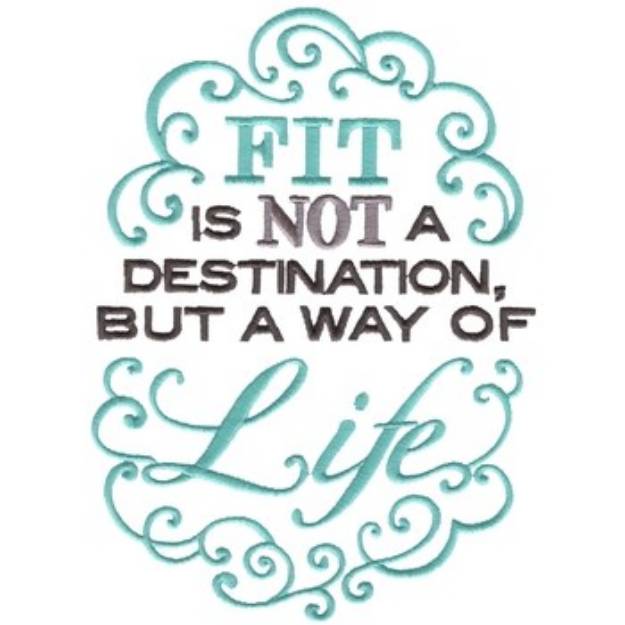 Picture of Fit Way Of Life Machine Embroidery Design