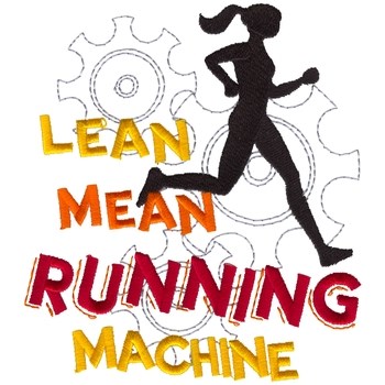 Running Machine Machine Embroidery Design