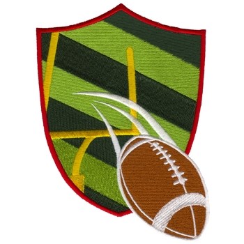 Football Crest Machine Embroidery Design