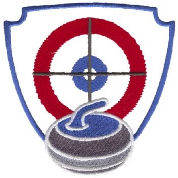 Picture of Curling Crest Machine Embroidery Design