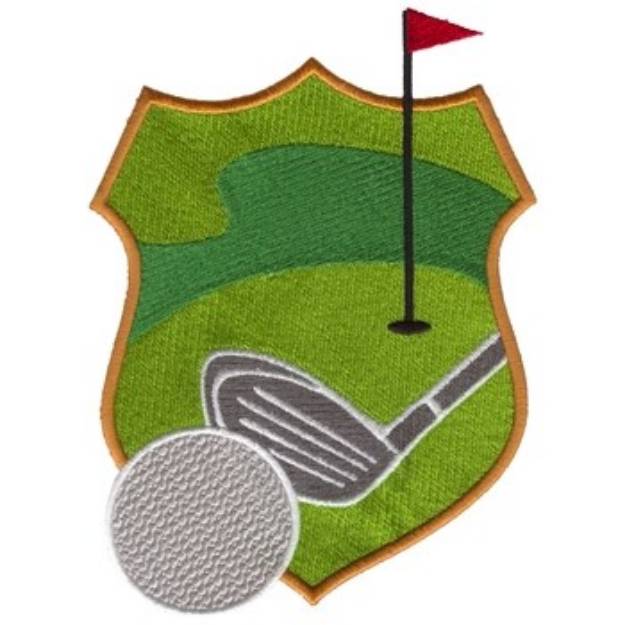 Picture of Golf Crest Machine Embroidery Design
