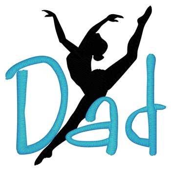 Dance Dad Machine Embroidery Design