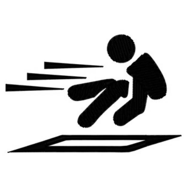 Picture of Long Jump Machine Embroidery Design