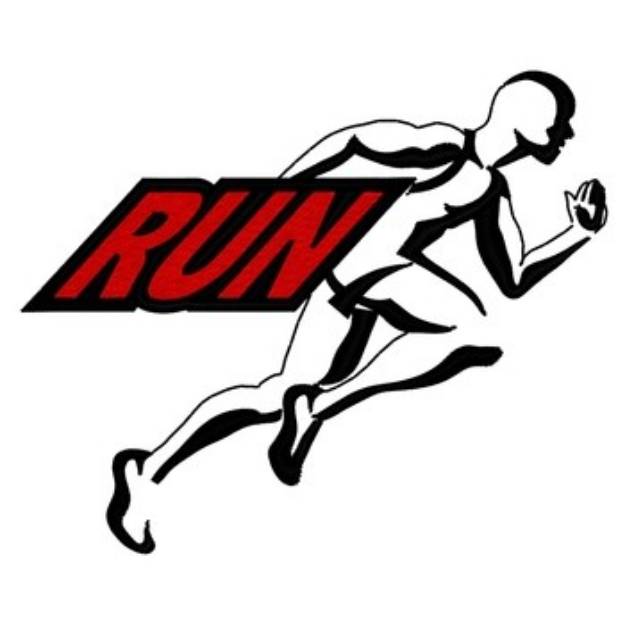 Picture of Run Logo Machine Embroidery Design