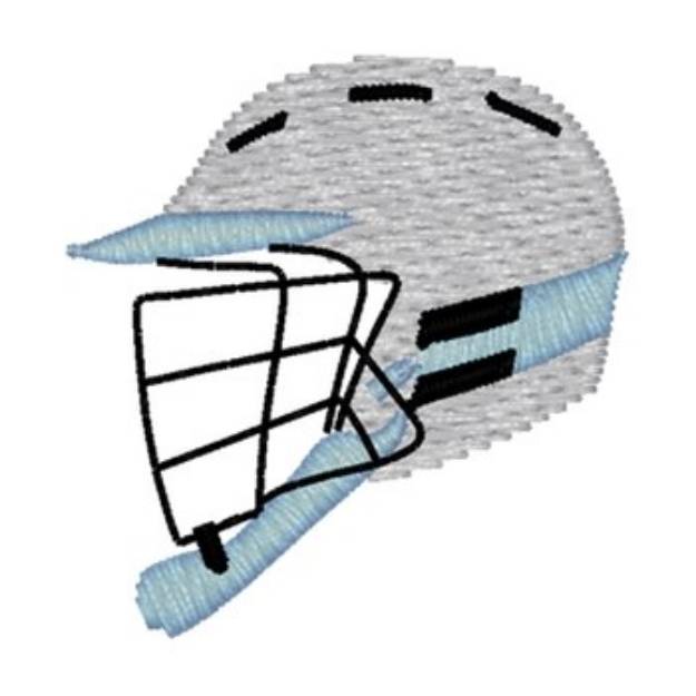 Picture of Lacross Helmet Machine Embroidery Design