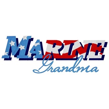 Marine Grandma Machine Embroidery Design