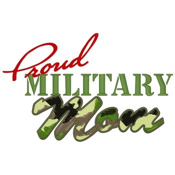 Proud Military Mom Machine Embroidery Design