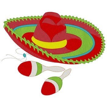 Mexican Fiesta Machine Embroidery Design