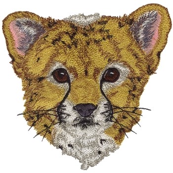 Cheetah Cub Machine Embroidery Design