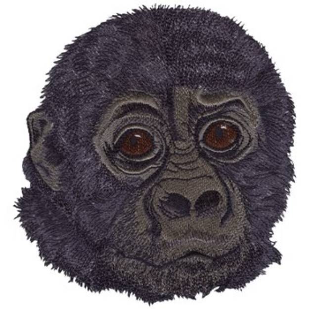 Picture of Gorilla Baby Machine Embroidery Design