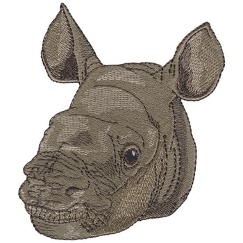 Baby Rhino Machine Embroidery Design