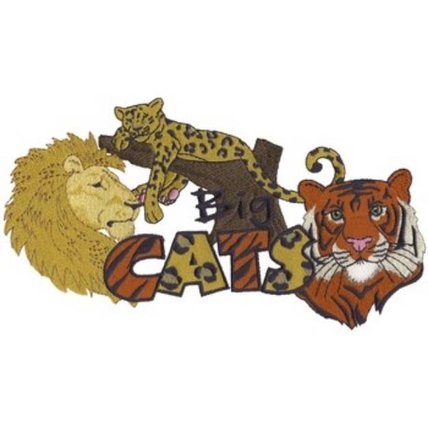 Picture of Big Cats Machine Embroidery Design