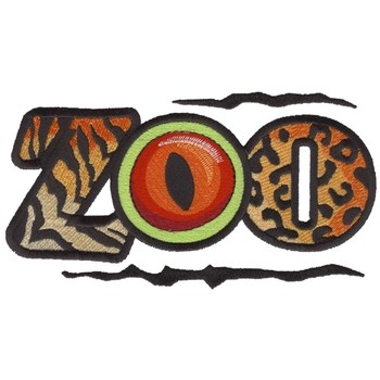 Zoo Logo Machine Embroidery Design