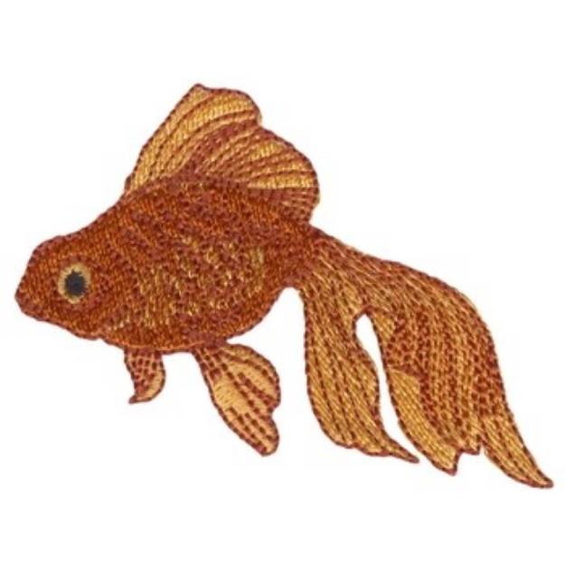 Picture of Fantail Goldfish Machine Embroidery Design