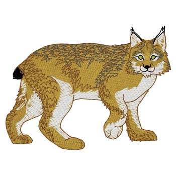Canadian Lynx Machine Embroidery Design