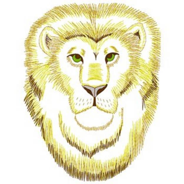 Picture of Lion Face Machine Embroidery Design