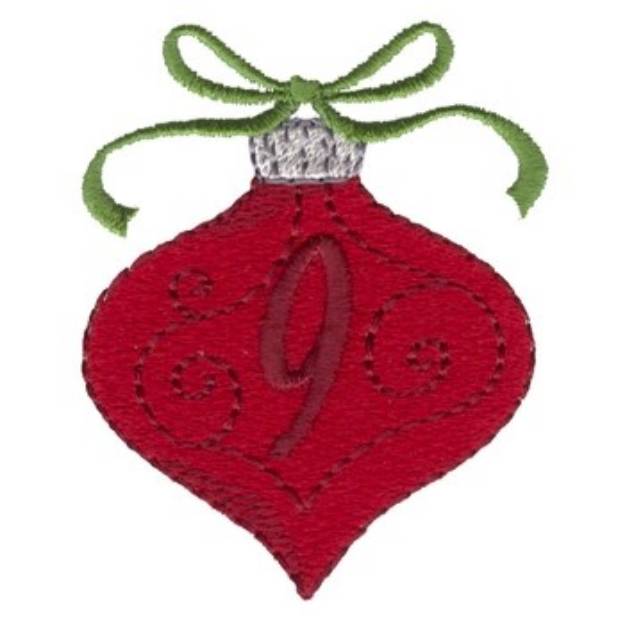 Picture of Christmas Ornament 9 Machine Embroidery Design
