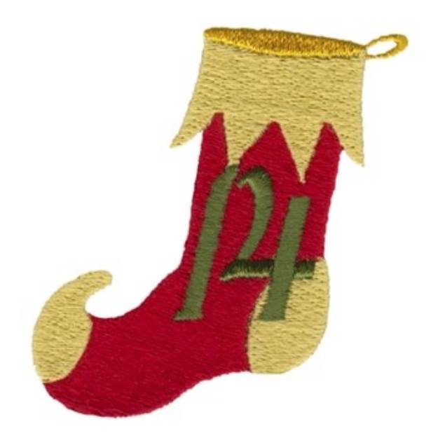 Picture of Christmas Stocking 14 Machine Embroidery Design