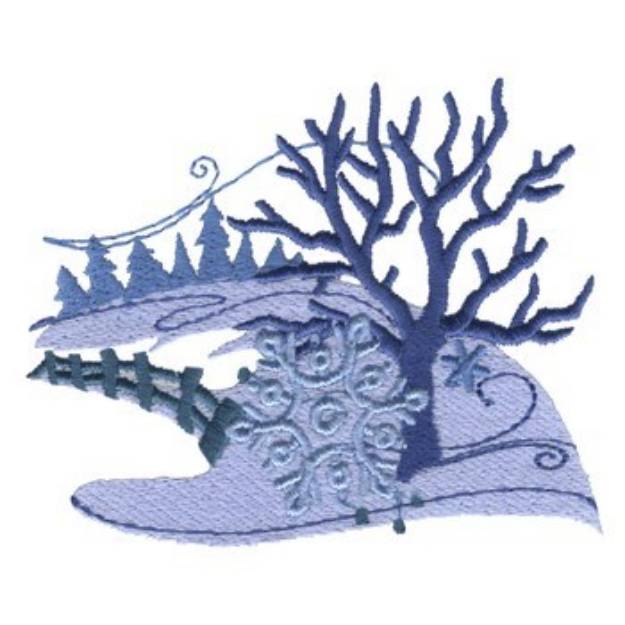 Picture of Winter Trees Machine Embroidery Design