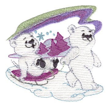 Polor Pals Machine Embroidery Design