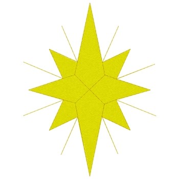 Star Of Bethlehem Machine Embroidery Design