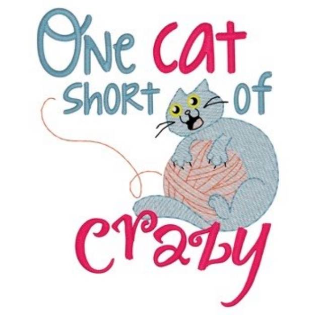 Picture of Crazy Cat Lady Machine Embroidery Design