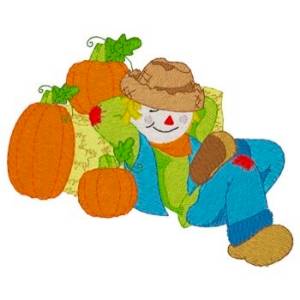 Picture of Sleeping Scarecrow Machine Embroidery Design
