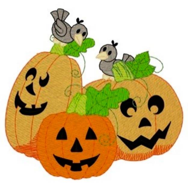 Picture of Jack-o-lanterns Machine Embroidery Design
