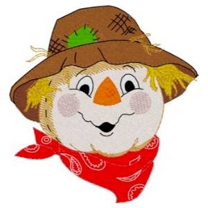 Picture of Scarecrow Head Machine Embroidery Design