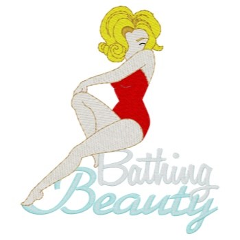 Bathing Beauty Machine Embroidery Design
