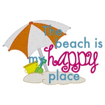 My Happy Place Machine Embroidery Design