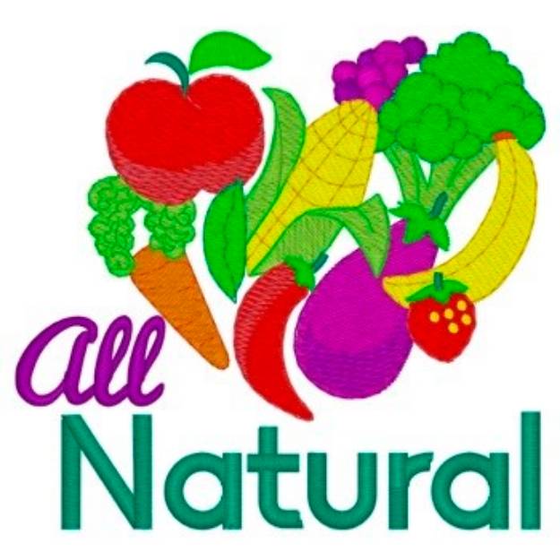 Picture of All Natural Foods Machine Embroidery Design