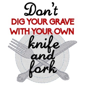 Knife And Fork Machine Embroidery Design