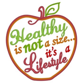Healthy Lifestyle Machine Embroidery Design
