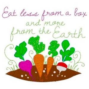 Picture of Eat From The Earth Machine Embroidery Design