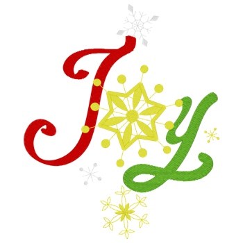 Christmas Joy Machine Embroidery Design