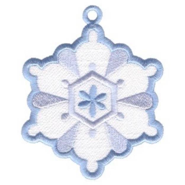 Picture of Snowflake Ornament Machine Embroidery Design