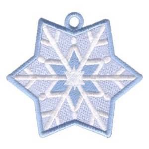 Picture of Snowflake Ornament Machine Embroidery Design