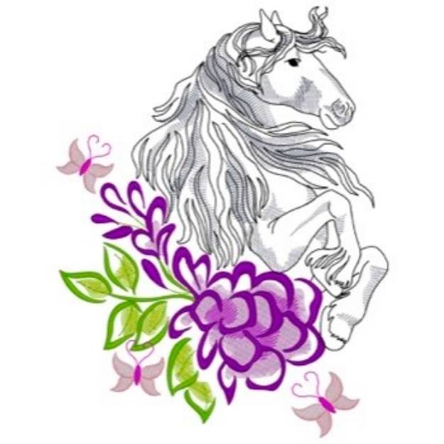 Picture of Friesian Horse Machine Embroidery Design