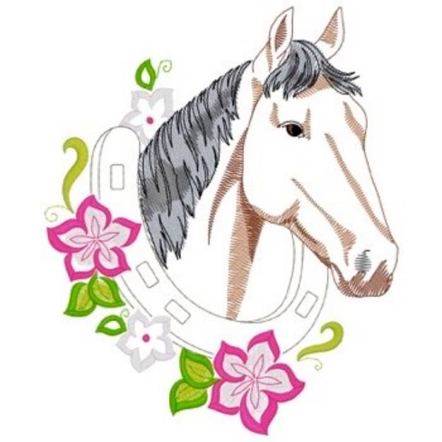 Picture of Standardbred Horse Machine Embroidery Design